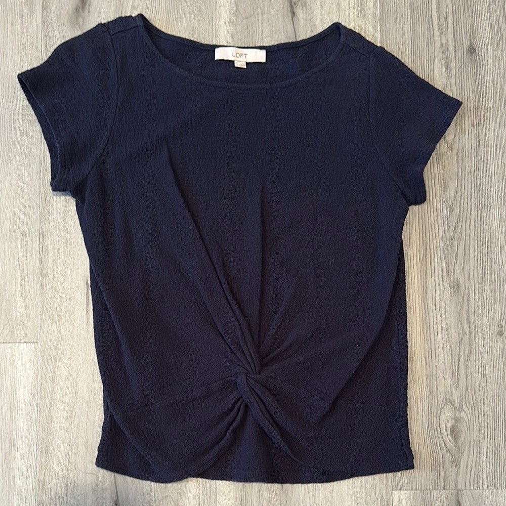 LOFT Navy Blue Women's Top